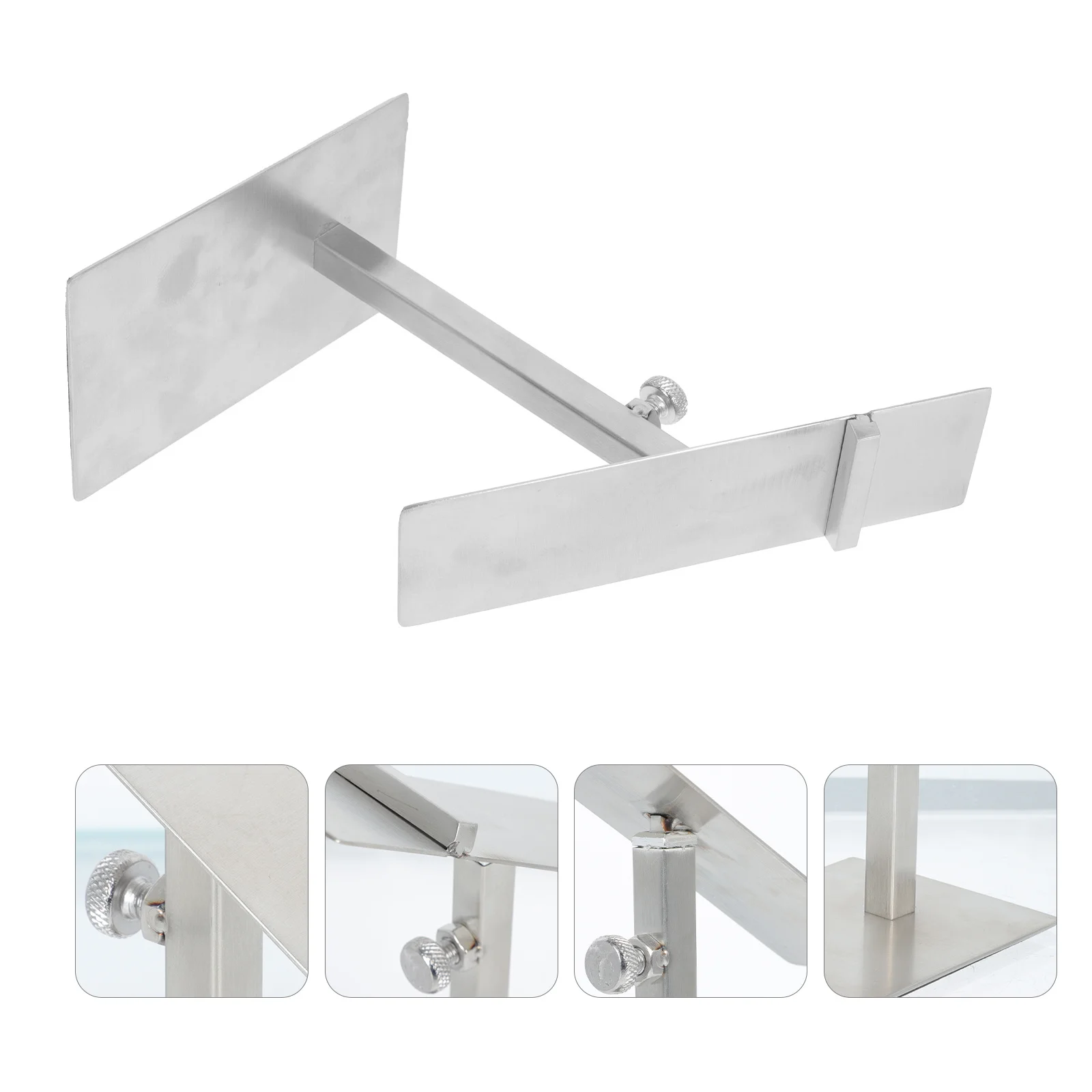 

Shoes Organizer High Heel Rack Metal Storage Cabinet Retail Display Stainless Steel