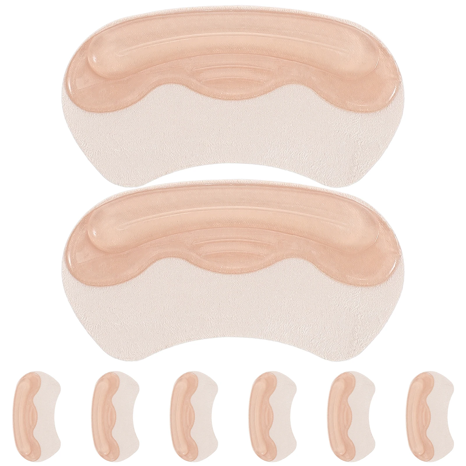 

4 Pairs Anti-wear Back Stickers Heel Grips for Slipping Follow up Silica Gel Inserts Boots