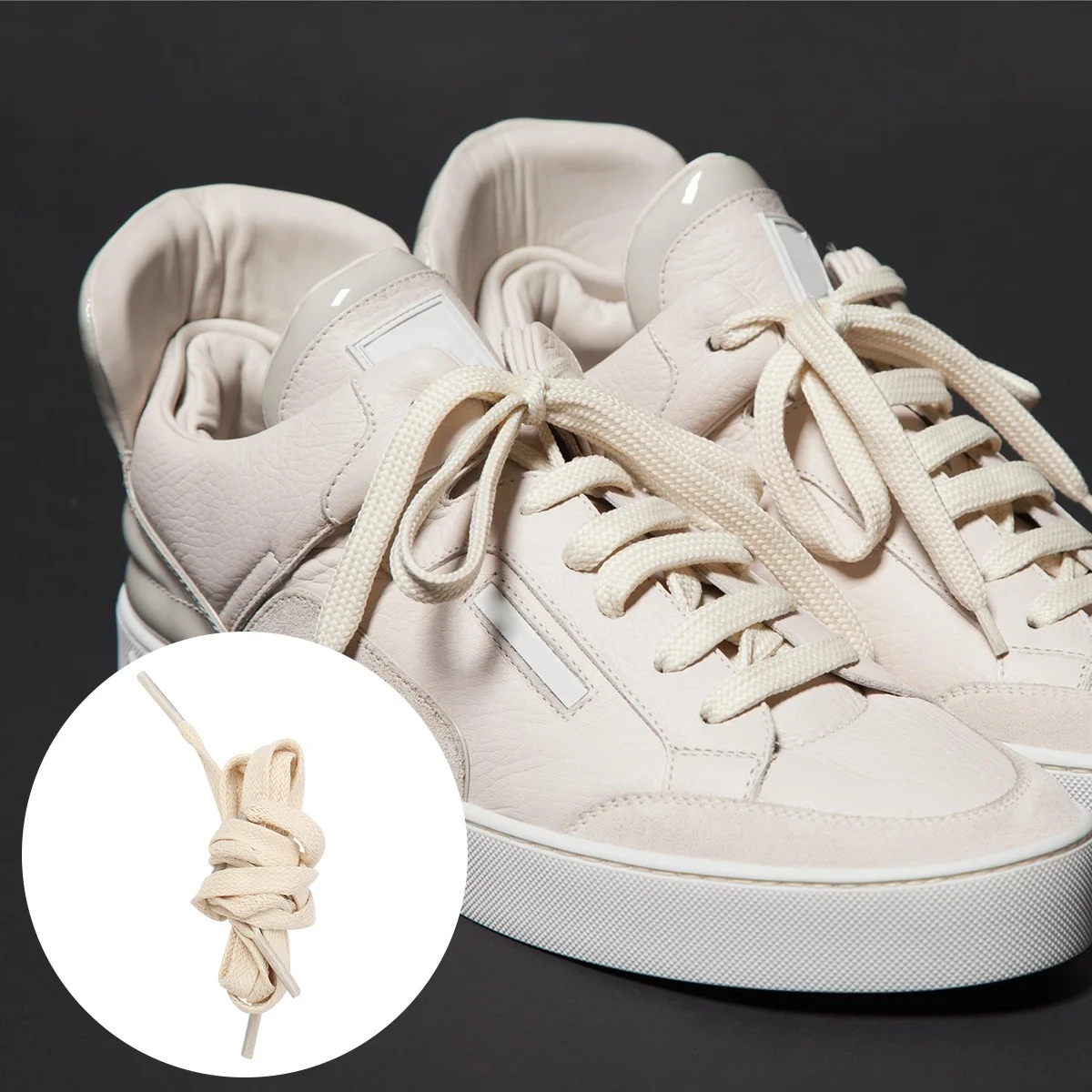 

1Pair Waxed Cotton Shoelaces for Sneakers Casual Shoes Environmental Friendly Dyeing Safe Use Add Flat Shoelaces