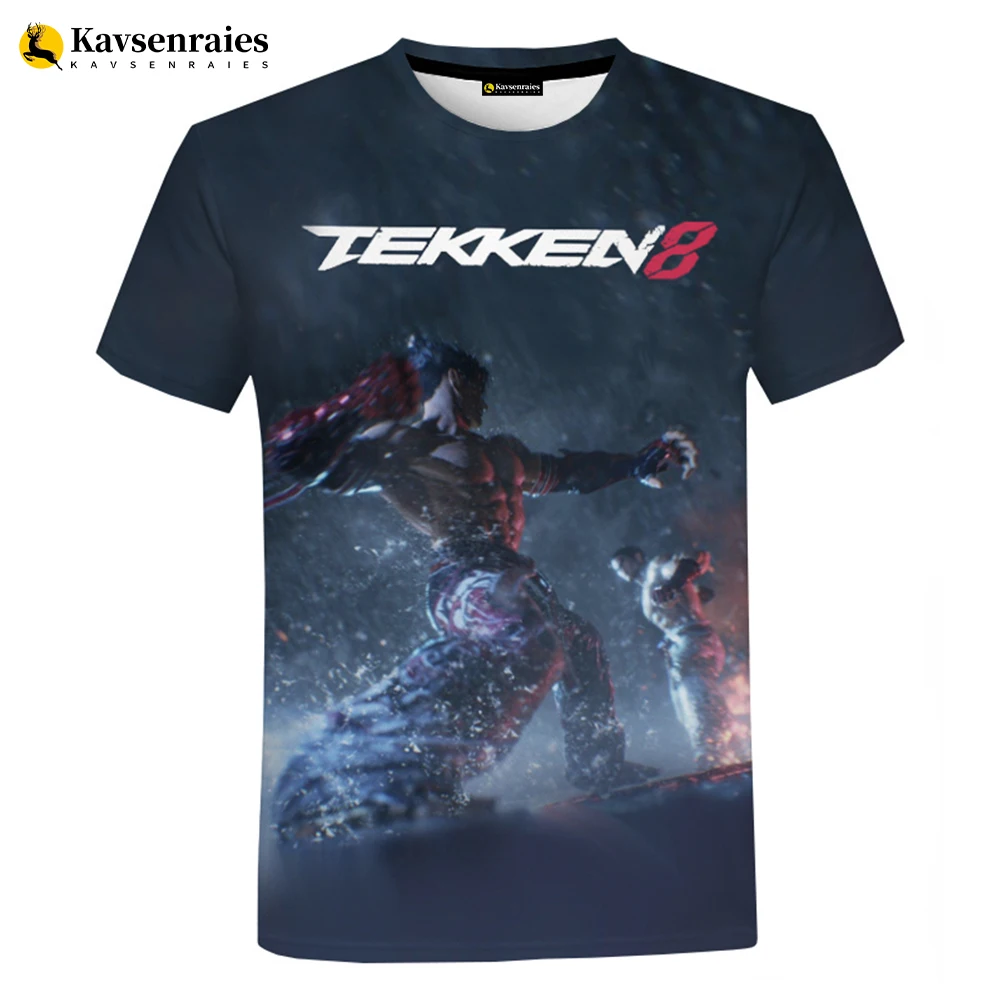 2023 nowych moda gry Tekken 8 drukowane 3D T-shirt mężczyźni kobiety dzieci letnie ubrania Streetwear w stylu Casual ponadgabarytowych T Shirt