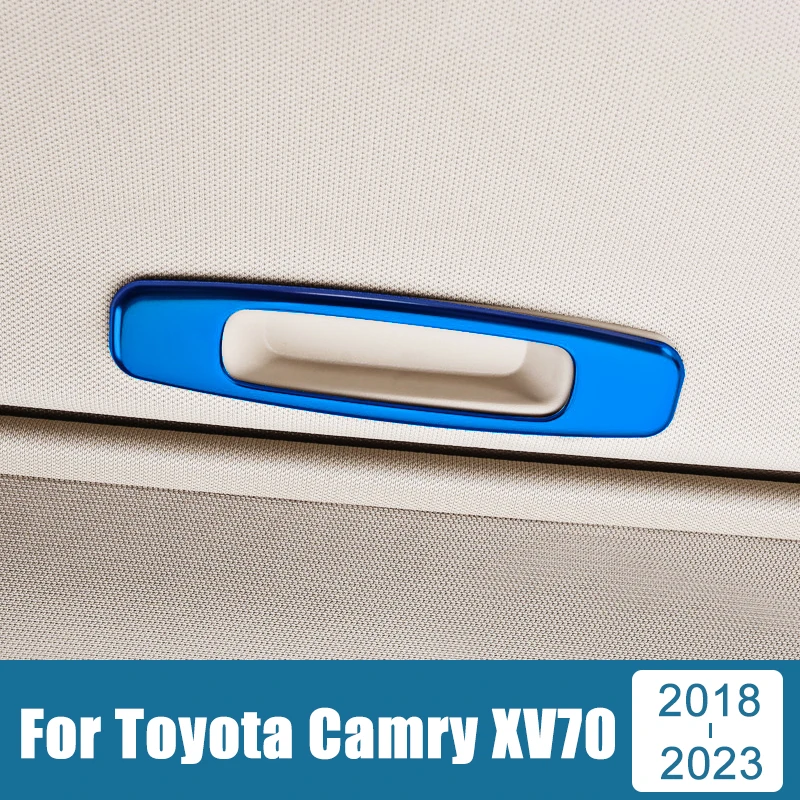 

Stainless Steel Car Inner Sunroof Handle Cover Frame Case Trim Sticker Accessories For Toyota Camry XV70 2018-2021 2022 2023