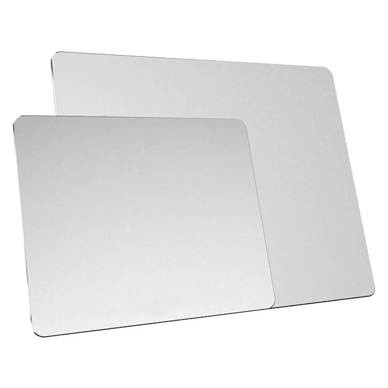 1 Piece Aluminum Alloy Smooth Mouse Pad 240x180/300mm Hard Metal Slim Desk Mat Rubber Anti-slip Bottom Speed Control Pad