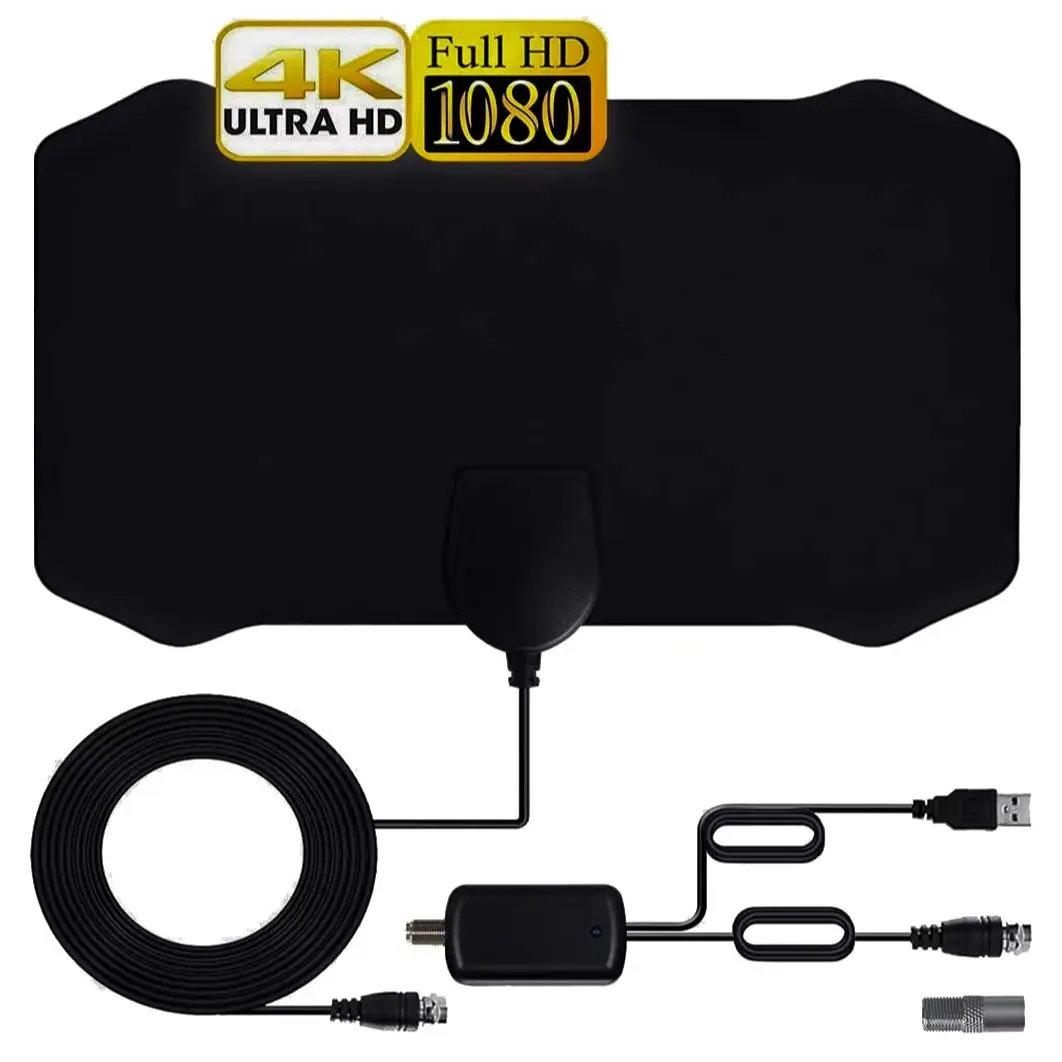HD 8K 4K 1080P Indoor Digital TV Antenna 6000 Miles 25DB HDTV Antena  DVB-T DVB-T2 Cable TV Antena UHF VHF DTV Tv Antennas Aeria