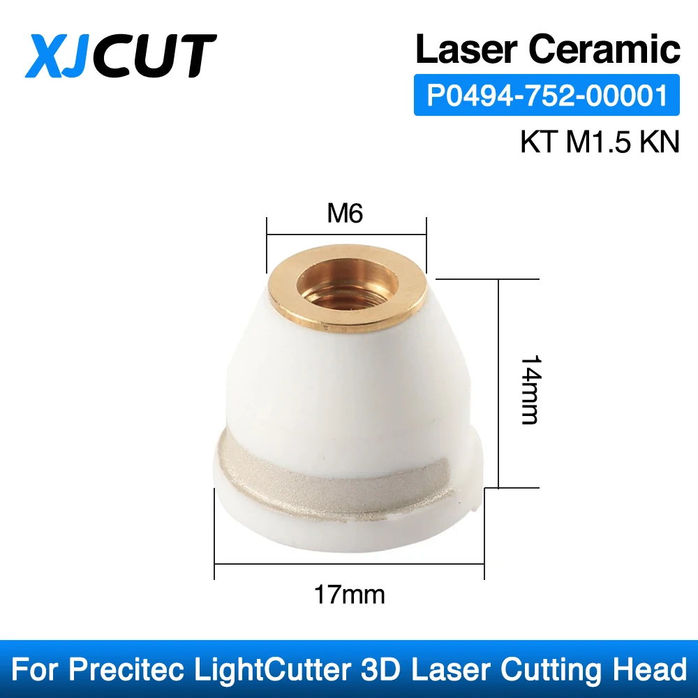 Imagem -02 - Xjcut 3d Laser Cerâmico P049475200001 kt M1.5ins kn para a Cabeça do Laser 3d do Cortador de Luz de Precitec D17 H14 m6