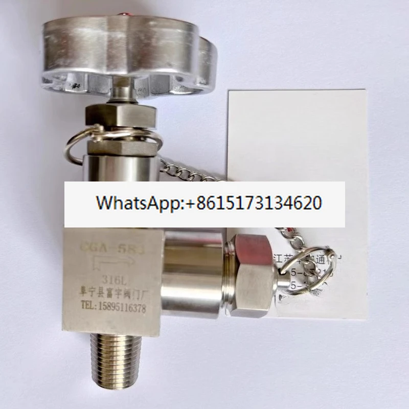

CGA580 cylinder valve, stainless steel cylinder valve
