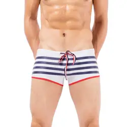man's swimming trunk strips sport beach short swim brand Swimsuit Pouch beach board shorts