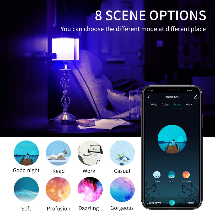 18W 15W 12W WiFi Smart Bulb CozyLife E27 LED Smart Lamp Works with Alexa Google Home Yandex Alice 85-265V RGBCW Dimmable Timer