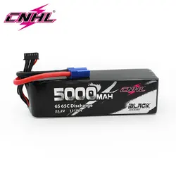 CNHL 22.2V 6S batteria Lipo 5000mAh 65C serie nera con spina EC5 per aereo elicottero Drone Quadcopter Speedrun Car Boat