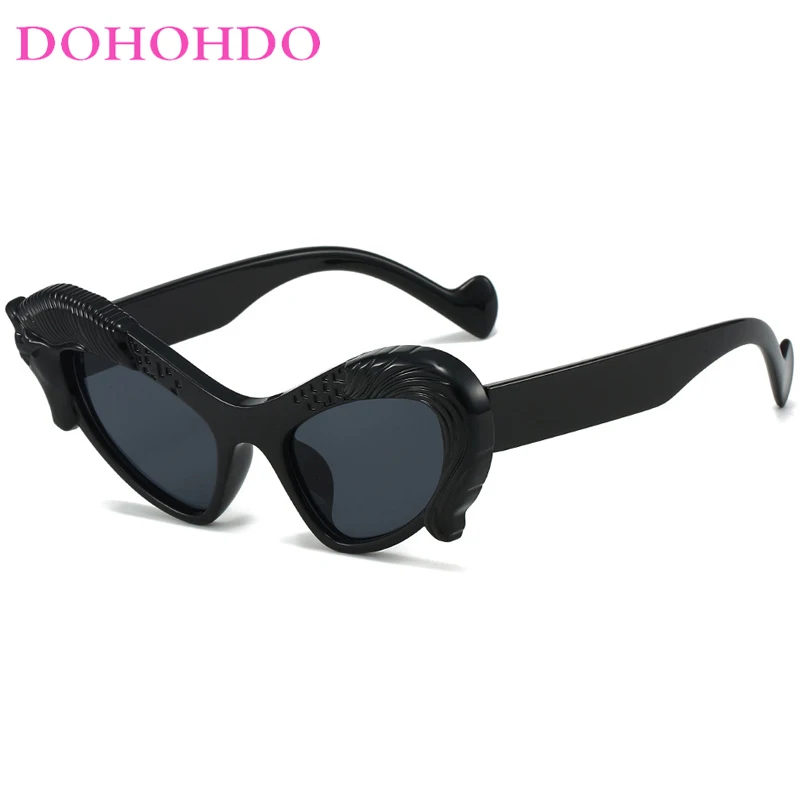 

DOHOHDO New The Latest Fashion Cat Eye Sunglasses Women Luxury Brand Hip Hop Decorative Party Sun Glasses Funny Gift Eyeglasses