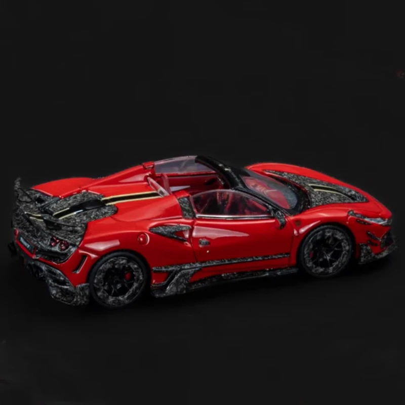 Diecast Originele Schaal 1:64 F8xx Spider Legering Model Simulatie Decoratie Hobby Souvenirs Geschenken Collectie Statische Display