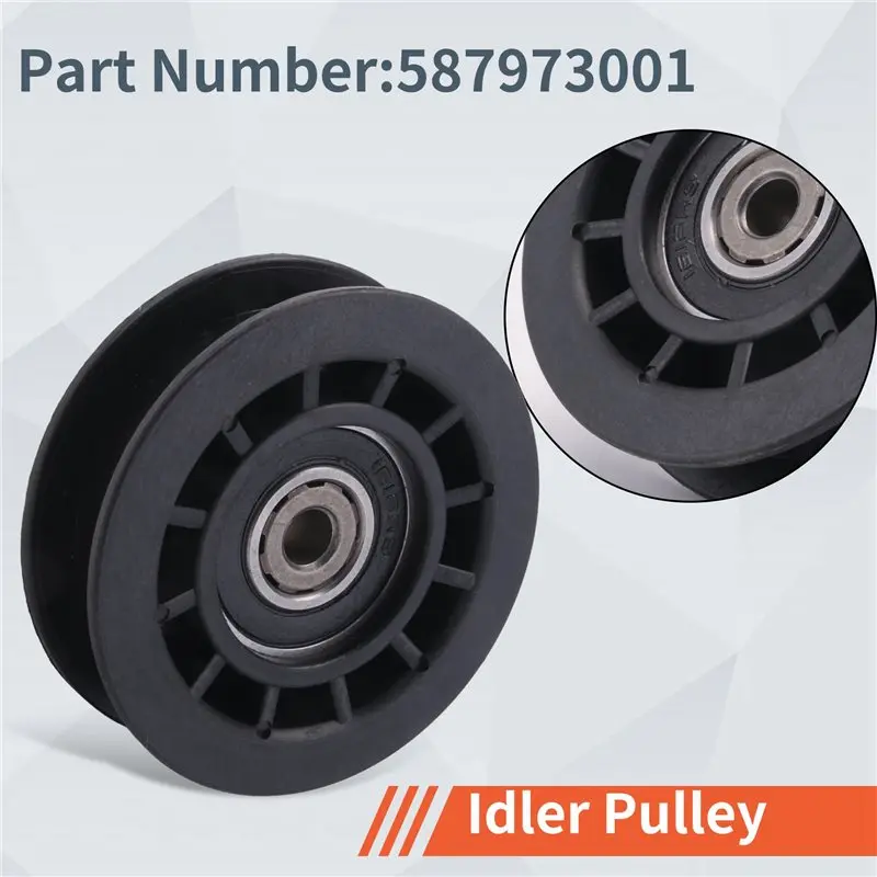 3X Idler Pulley For Husqvarna 587973001 Lawn Mower Idler Pulley Garden Tools Brand New High Quality Lawn Mower