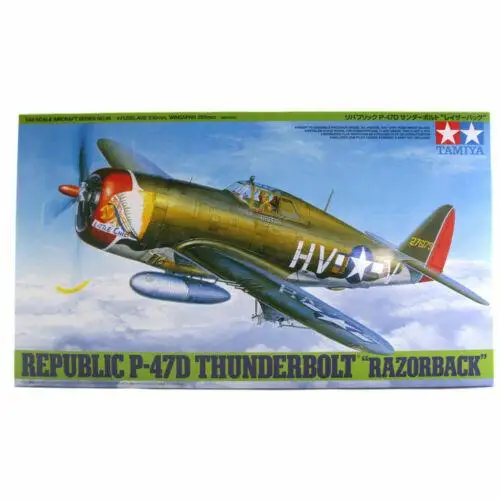 

Tamiya 61086 1:48 P47 D Thunderbolt Razorback Aircraft Model Kit Model Building