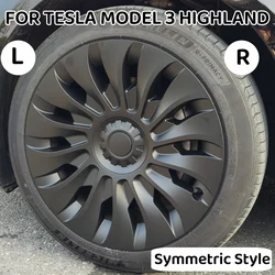 4PCS 18 Inch Symmetric Style Wheel Hub Caps Performance Replacement Wheel Full Rim Cover  For Tesla Model 3 Highland Version2024