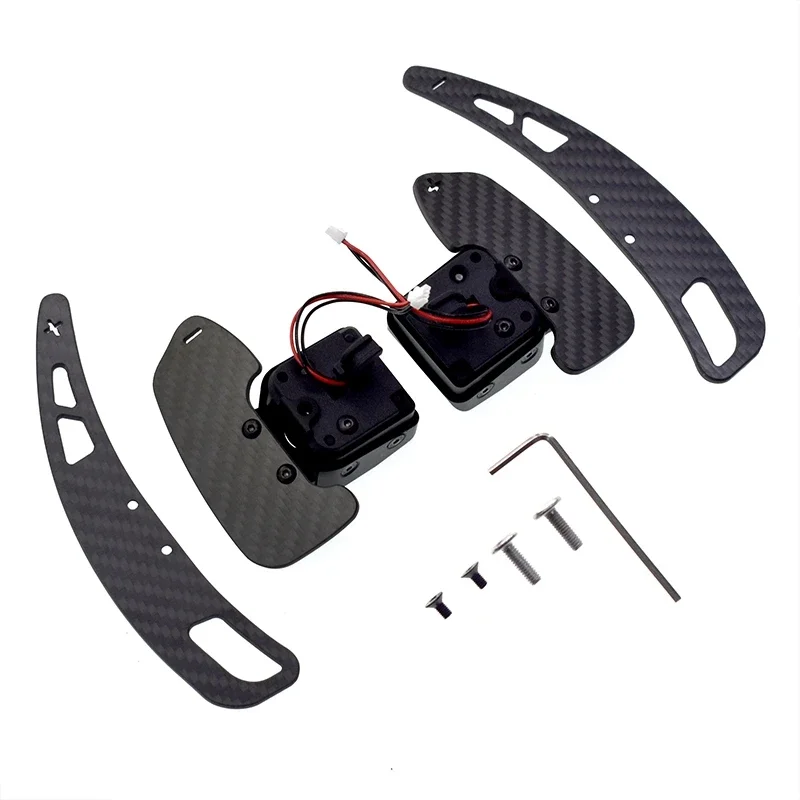 New Magnetic Carbon Fiber Paddle Shifter Podium Advanced Paddle Module For A3 A4L A5 A7 Q5L Steering Wheel Paddles