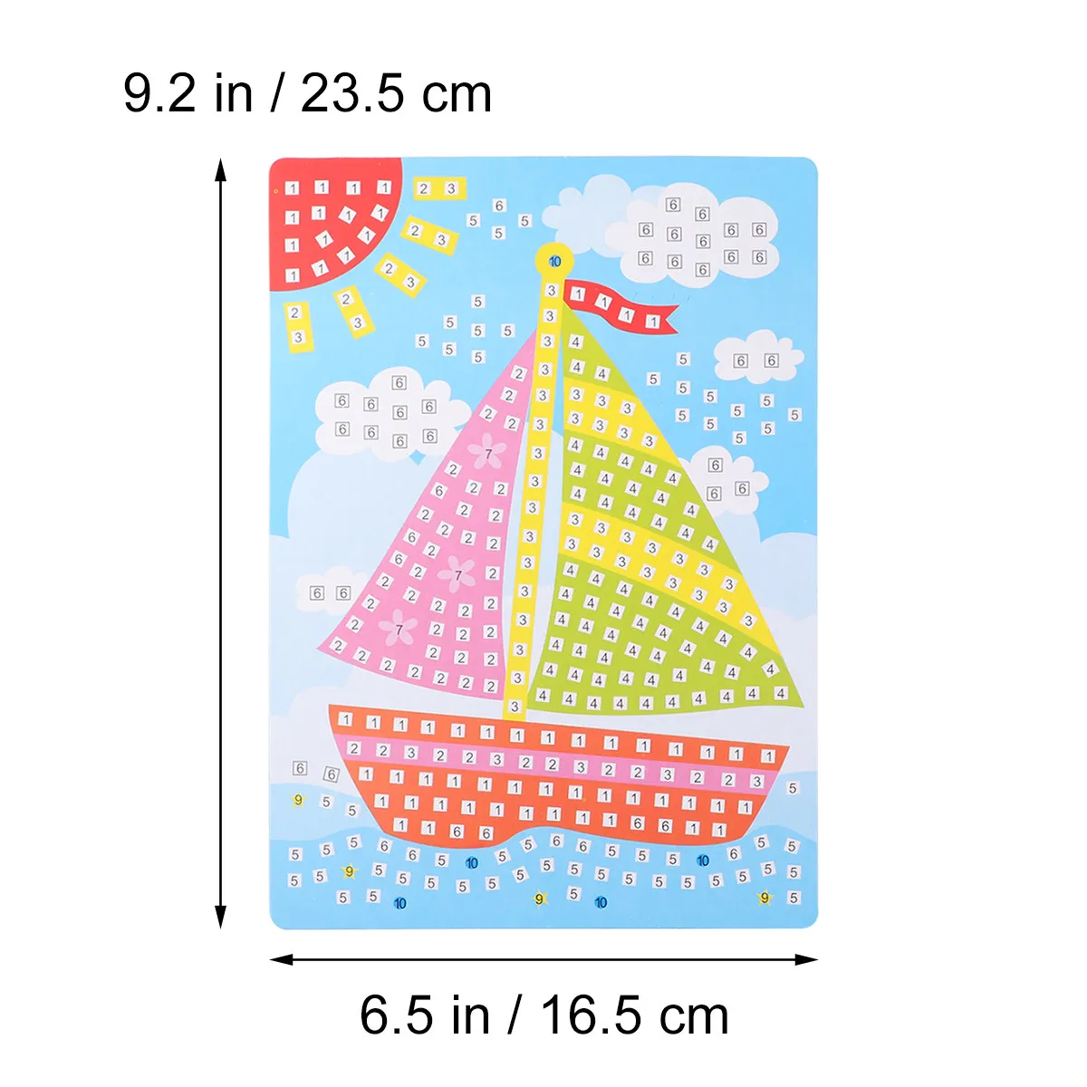 3D Eva Mosaic Sticker Art DIY Craft Kit for Kids Bright Color Educational Sticker Supplies for Kindergarten Classroom Early