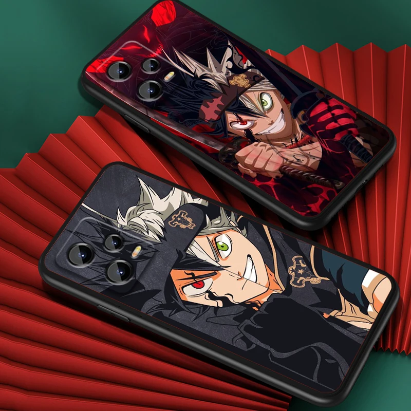 Anime Hot Topics Black Clover For Xiaomi Redmi Note 13 12R 12 12S Turbo 11 11T 11S 10 10S Pro Plus 5G Black Funda Phone Case