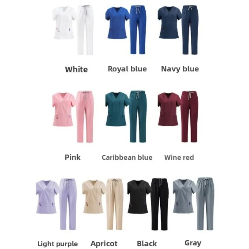 

Summer Essential Scrubs Set Elastic Hand Washing Uniform Women's Surgical Isolation Brush Hand Workwear