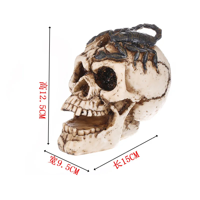Resin Halloween Gift Personalized Ornament Home Bone Source Ghost Head Animal Skull
