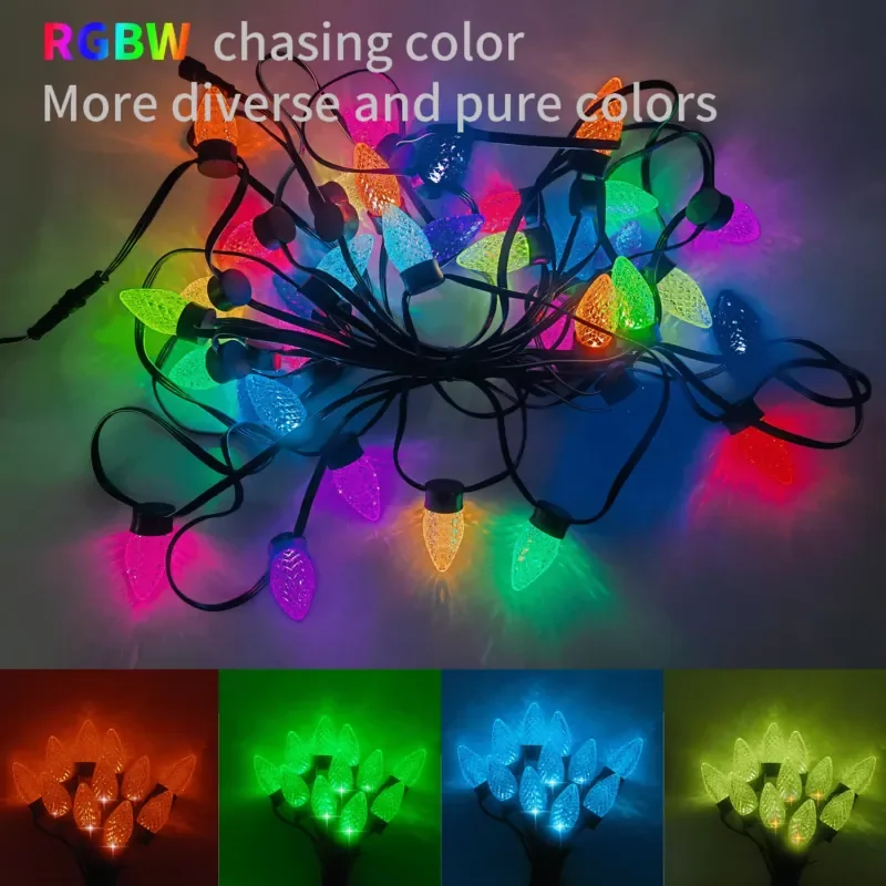 gouly Reasonable Sale Outdoor Garden Christmas Light Bulbs 12v 0.5w Ip68 Led C9 Christmas Lights