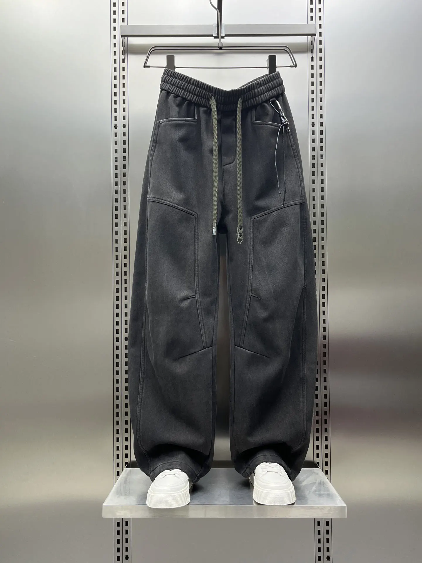 

Ретро Waed Tie Dye Fce Lined Повседневные джинсы Мужские свободные широкие брюки прямого кроя Хипстерские брюки с крутым изгибом