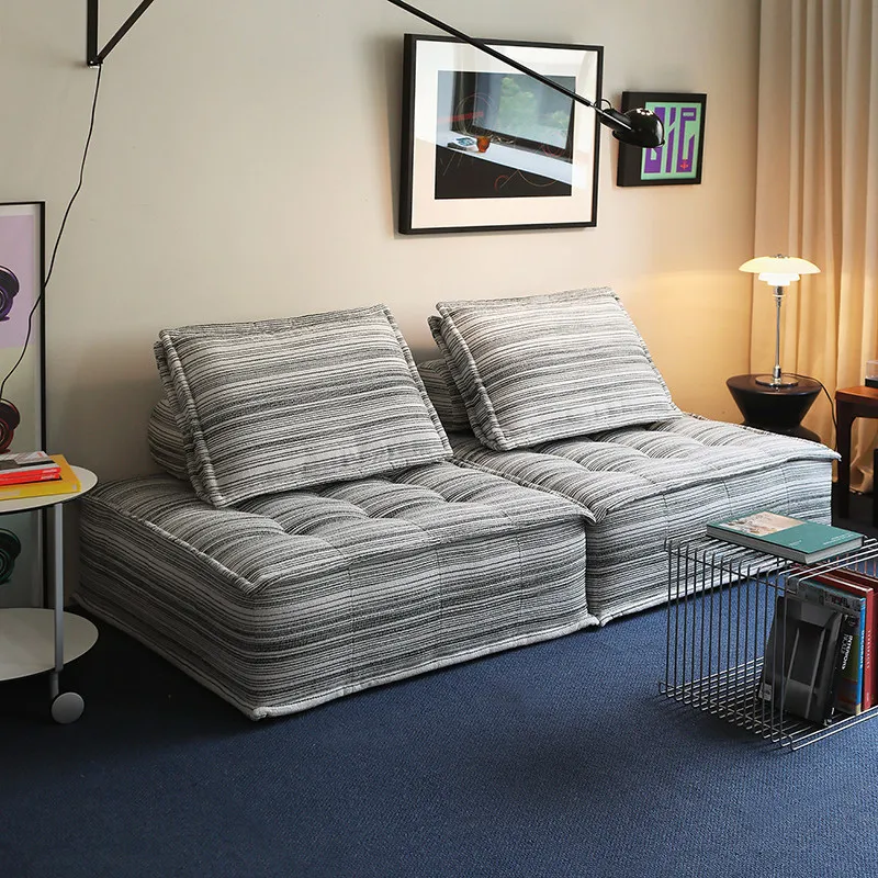 Nordic Emoji Piedmont/Dopamine Fabric Sofa Module Lazy Squares Tofu Cubes