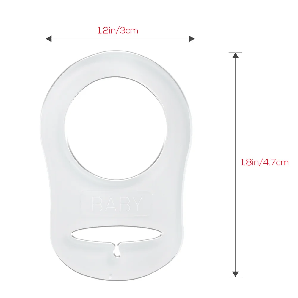 15 قطعة لهاية سيليكون حامل الطفل مشبك حلقي لحديثي الولادة مهديء آمنة غير سامة Bpa خالية الرضع تغذية الملحقات #6