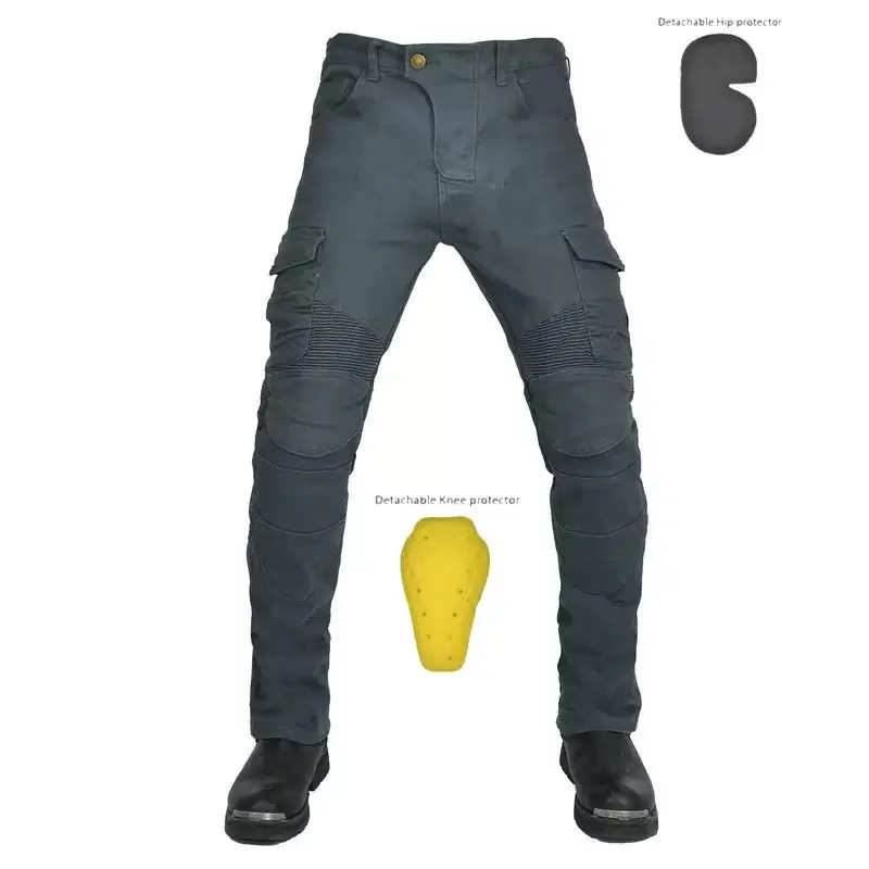 2026 Men's cycling pants, men's summer motorcycle, motorcycle, anti fall rider equipment, all season elastic denim racing pants