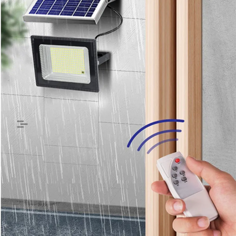 Solar Garden Home Indoor And Outdoor High Power Led Light Control Floodlight New Rural Waterproof Street Lamp