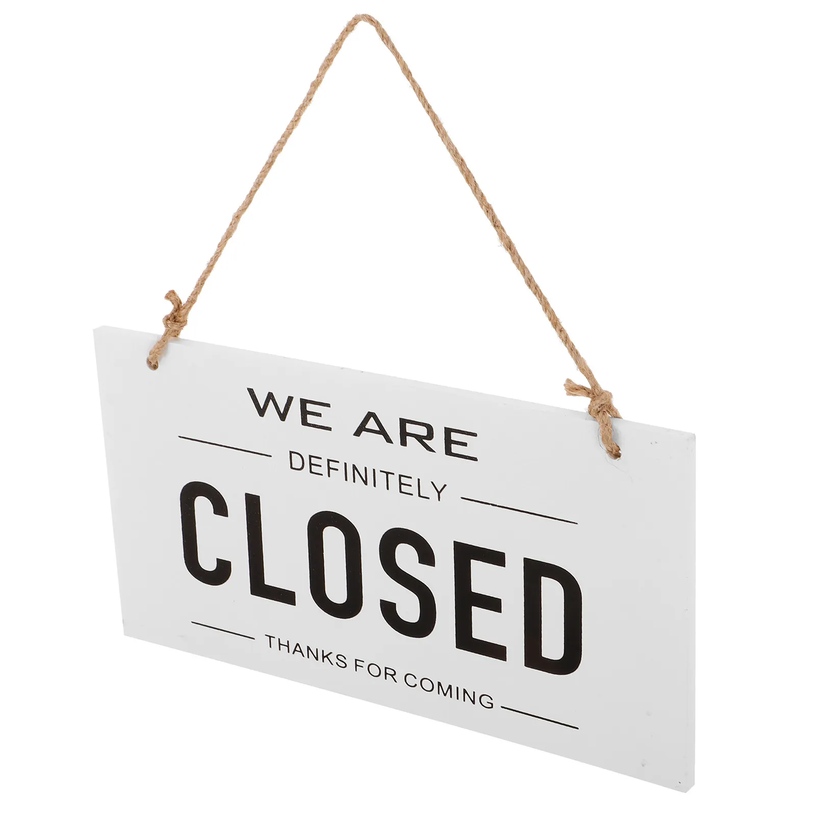 Double-Sided Wooden Business Open Closed Sign Store Door Decoration Rustic Front Porch Hanging Open Sign Door Decorations