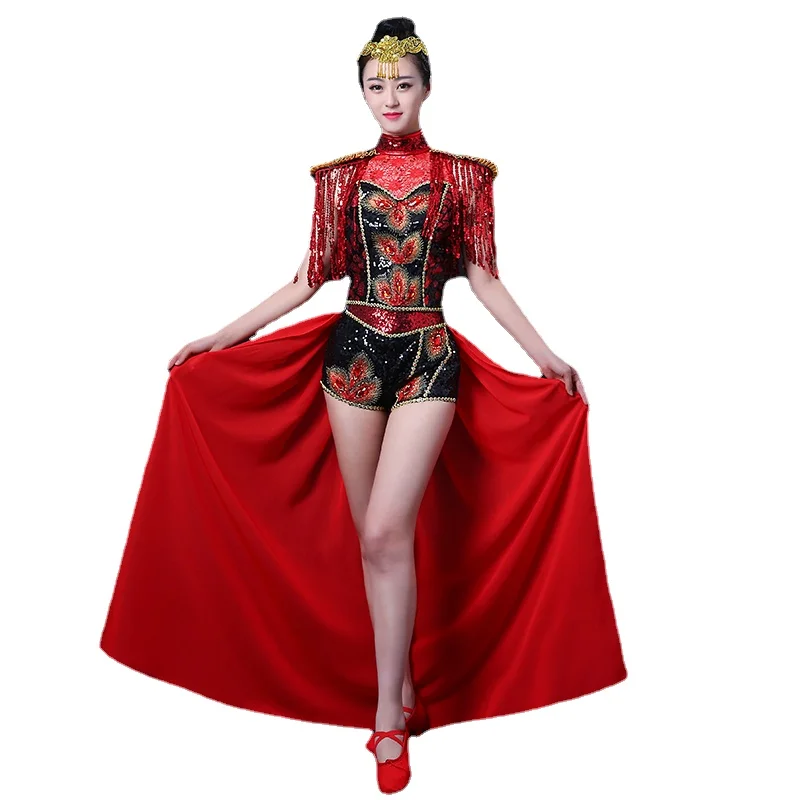 

Nightclub Jazz Dance Costume Adult Tassel Modern Dance Costume Costume Women's Performance Wear