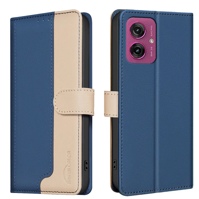 غطاء جراب هاتف لموتورولا موتو G05 E15 G15 G35 G55 G75 G85 5G G 05 35 85 Coque محفظة صديقة المغناطيسي فليب حافظات جلدية