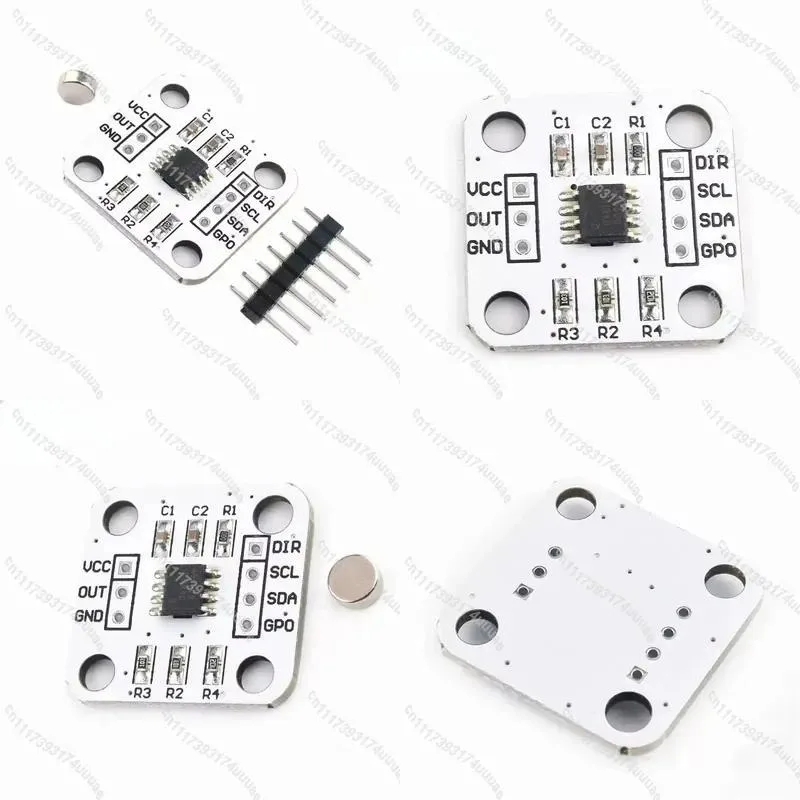 10pcs AS5600 Magnetic Encoder Module 12 Bit High Precision Angle Sensor Induction Measurement Board for Arduino DIY Projects