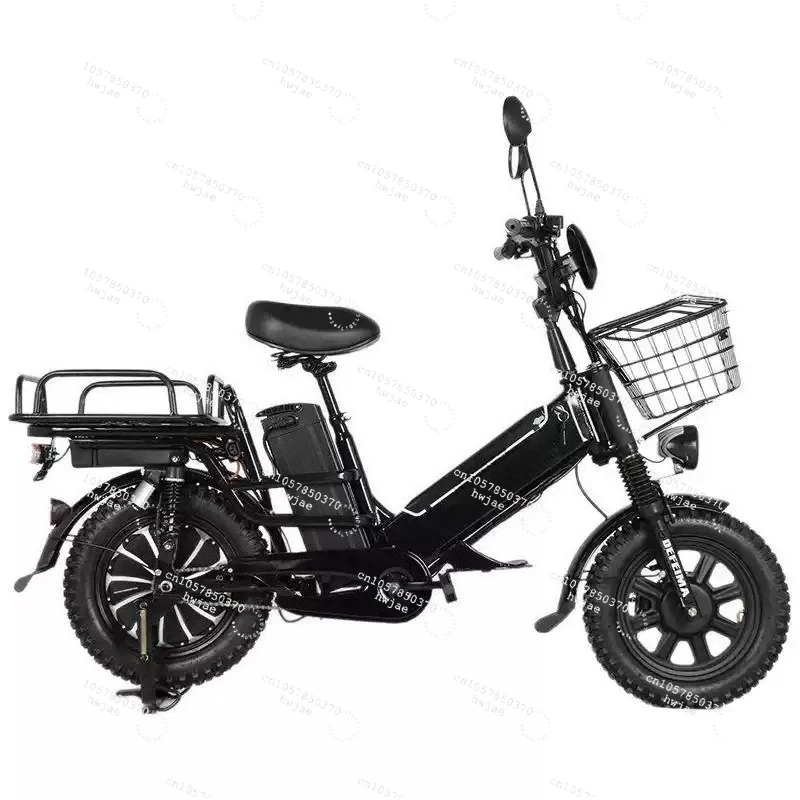 Off-road two-wheeled electric vehicle 240W, two batteries 21A, electric bicycle, battery car for delivery and express delivery.