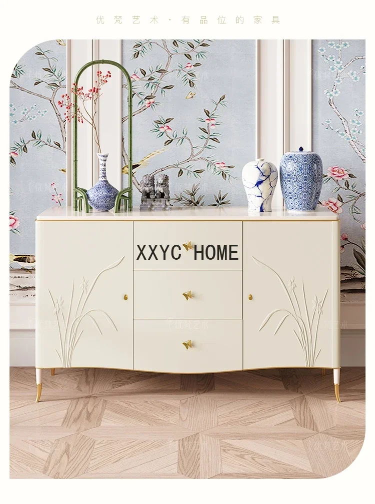 

Modern Minimalist Chest of Drawers French Chinese Style Luxury Home Living Room Storage Home Entrance Cabinet furniture