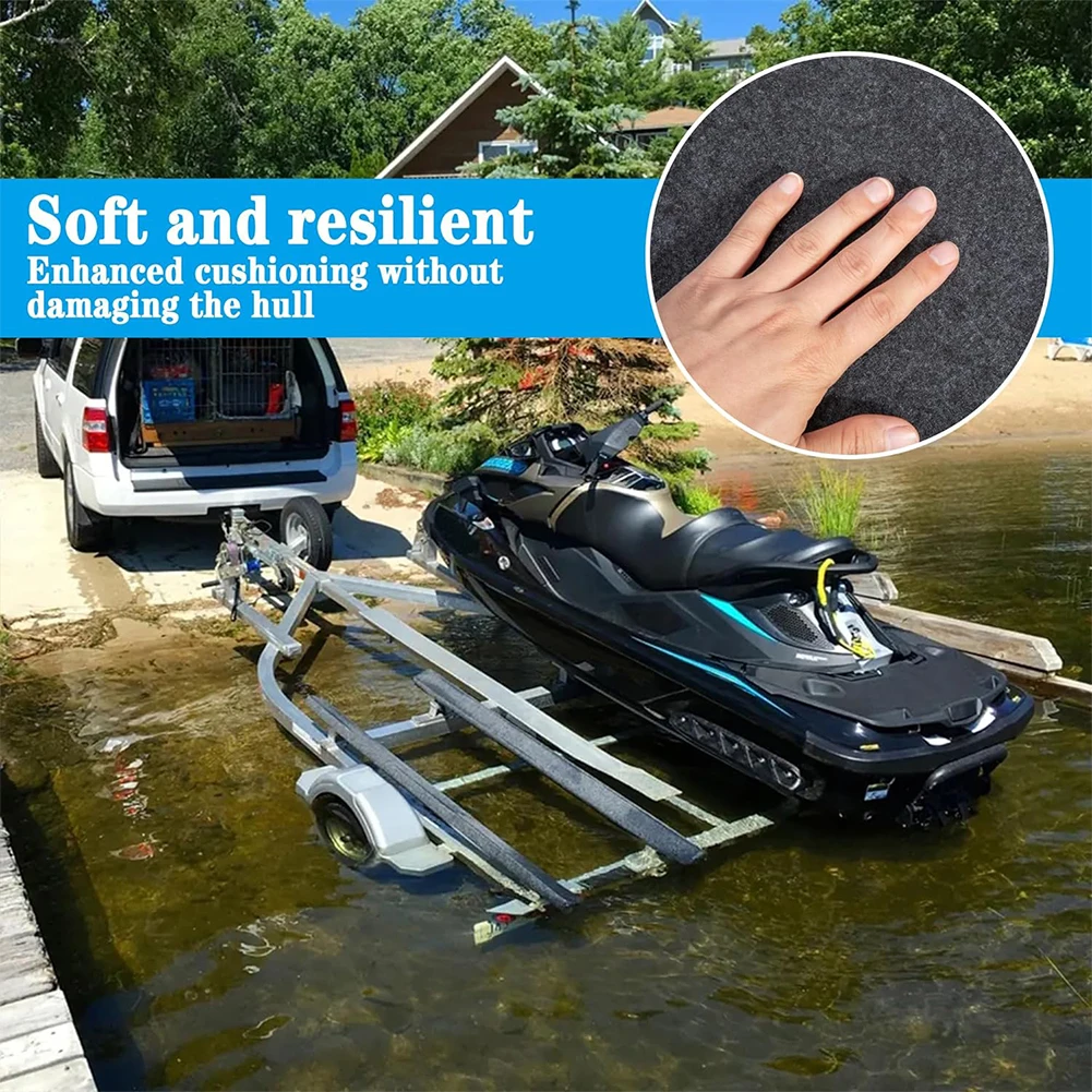 Marine Bunk Boat Protective Felt Carpet Marine Carpet Boat Bunk Board Carpet for Boat Trailers Jet Ski Ramp Garage Dock