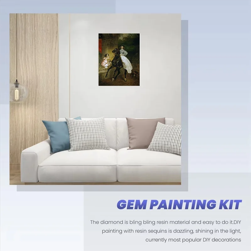 AAAN-Diamond Painting With Diamond Embroidery Rhinestone Classical Full Round Picture(30 X 40 Cm) Without Frame view 4