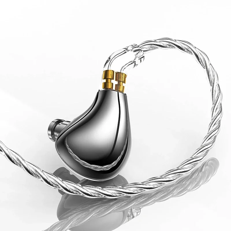 BLON BL03 II HIFI سماعات أذن سلكية 10 ملم ثنائي التجويف DD كابل مطور مع ميكروفون قابل للفصل 2PIN