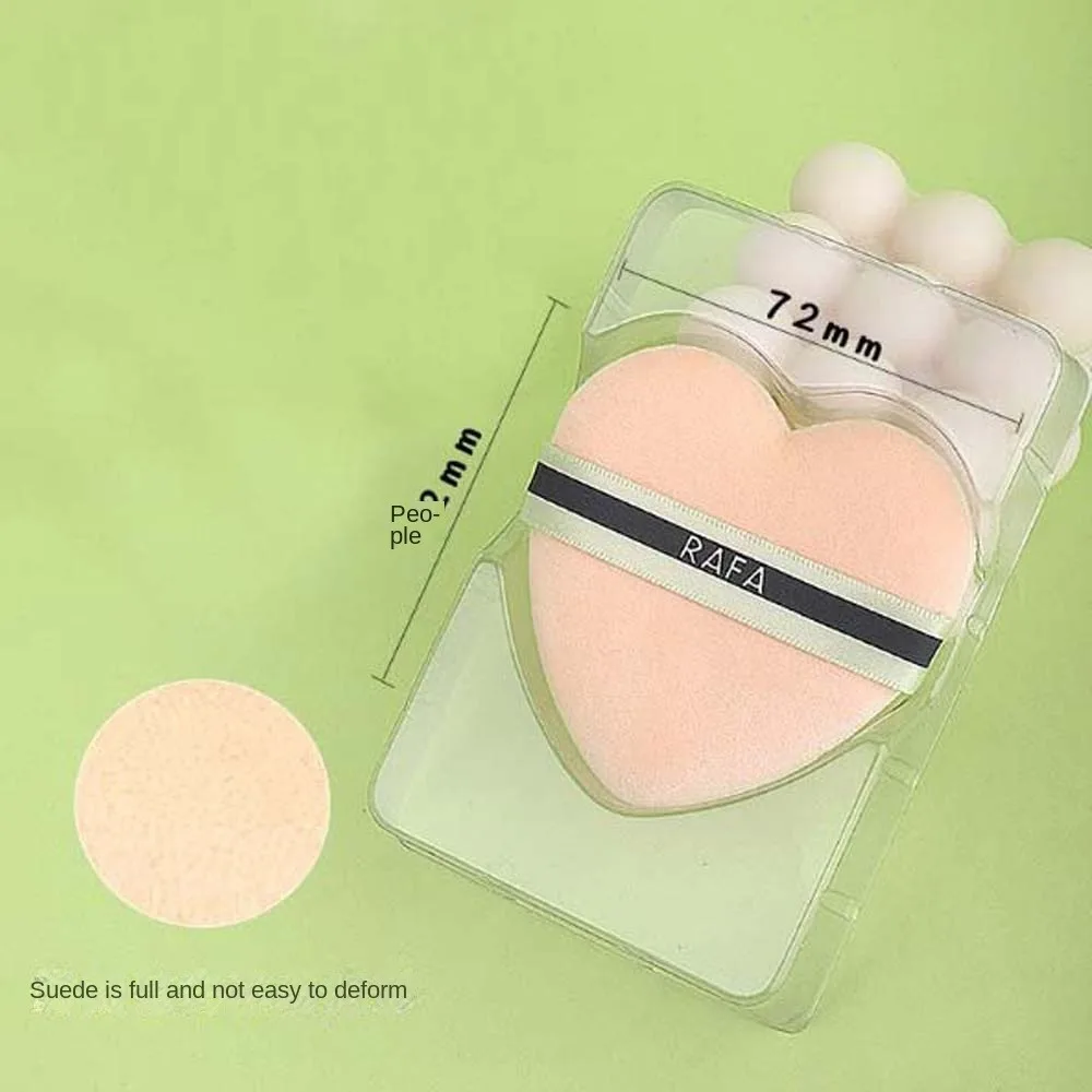 Soft Plush Makeup Powder Puff Dry Use Love Heart Loose Powder Puff Triangle Liquid Foundation Dry Use Cosmetic Puff Makeup Tool