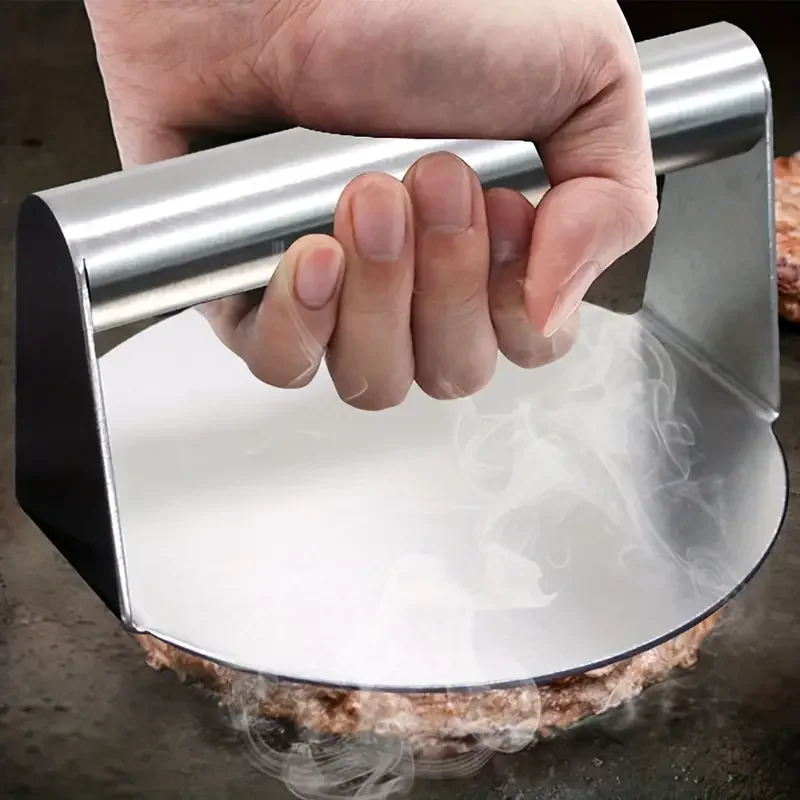 Stainless Steel Hamburger Meat Press Barbecue Meat Press Used To Fill Burgers Sliders Regular Beef Burgers for Outdoor Grilling