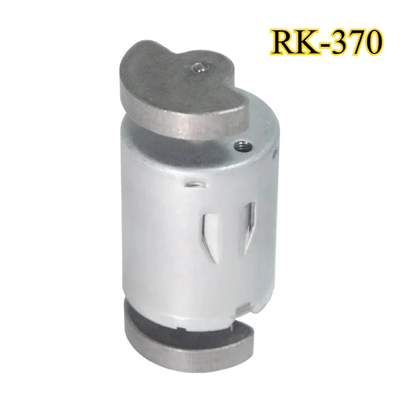 RK-370 Double-axis Fan-type Vibration Motor 6V12V24V Micro DC Vibrator Motor 3000/6000/8500RPM High Frequency Massager Motor