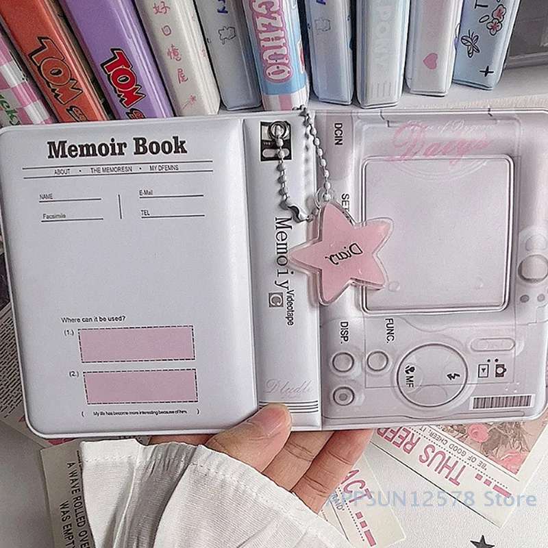 3 Inch 40 Slots Photo Album Collector Book Photocard Holder Card Holder Sweet Square Hollow INS Cartoon Album Cards Binder