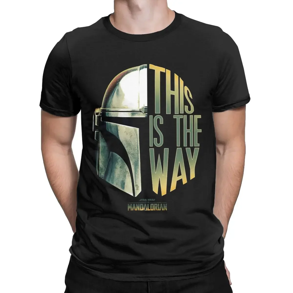 T Shirts This Is The Way Helmet Mandalorians harajuku men's t-shirts Casual Pure Cotton Tee O Neck Short Sleeve Printed Clothing