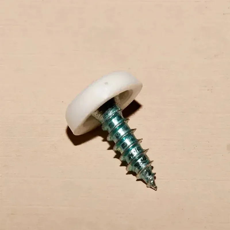 

Decorative Screw Cover White Plastic Protective Cap For Countersunk Head M4