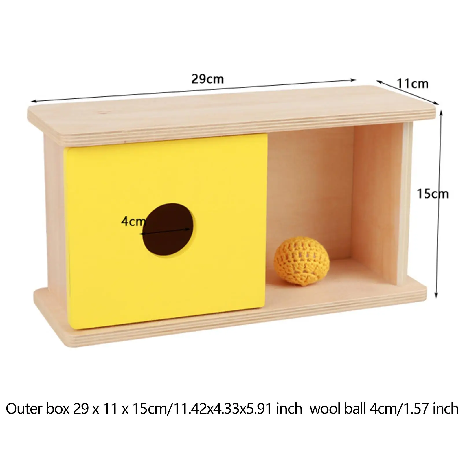 Caixa Matching de madeira para bebê, Cor Shape Sorting, Presentes educativos para crianças