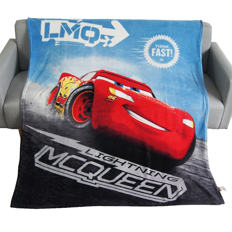 Anime Cute Lightning McQueen Cars 95 Blanket Throw Plane Sofa Cartoon Super Soft Blankets for Kids Gift 117x152cm