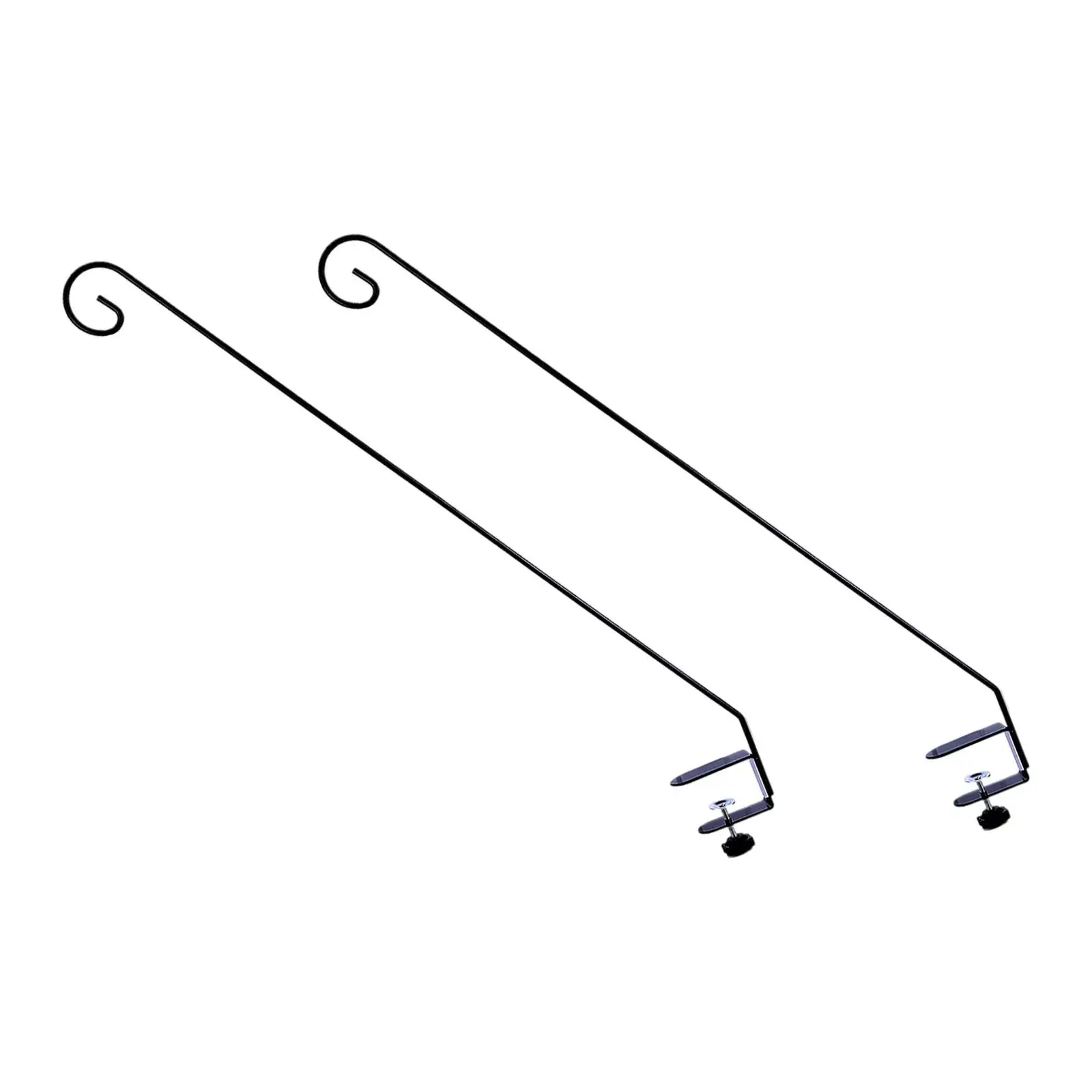 Heavy Duty Deck Hook Easy Installation Multifunction Stable Bird Feeder Pole for Outdoor Garden Patios Wind Chimes Lanterns