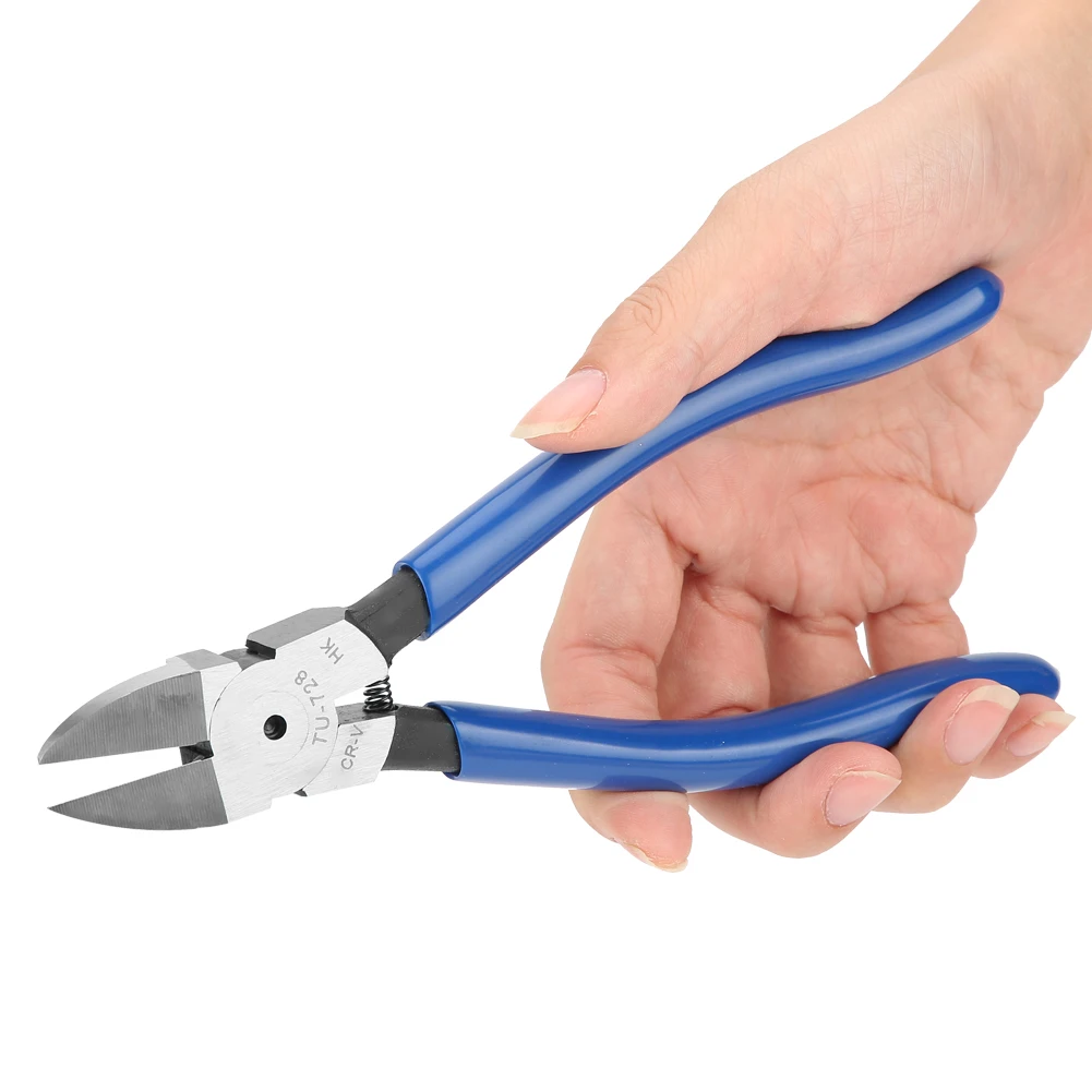 8inch Blue Diagonal Pliers Cable Nose Cutting Nippers for Wire Cable Cutter Repair Hand Tools