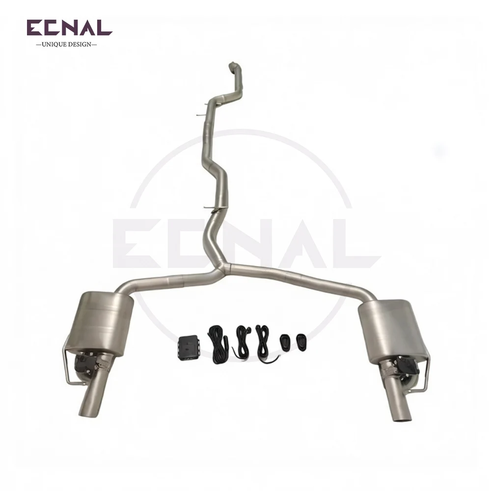 Ecnal Exhaust Catback with Valve Muffler Car Sport Exhaust Pipe for Mercedes Benz E200 E250 E260  E300 W213 1.5T 2.0T 2018-2022