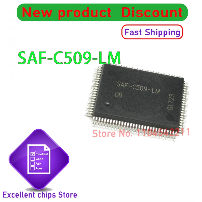 1 قطعة/الوحدة الأصلي جديد SAF-C509-LM SAF-C509 C509 QFP-100 في المخزون