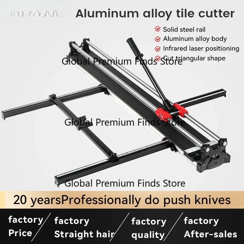Aluminum Alloy Tile Hand Push Cutter with Infrar-ed Cutting 600 800 1200 Solid Rail Tile Cutting Machine for Home Improvement